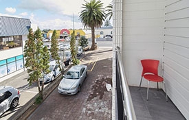 very handy location - just a few steps away from the shops restaurants and cafes